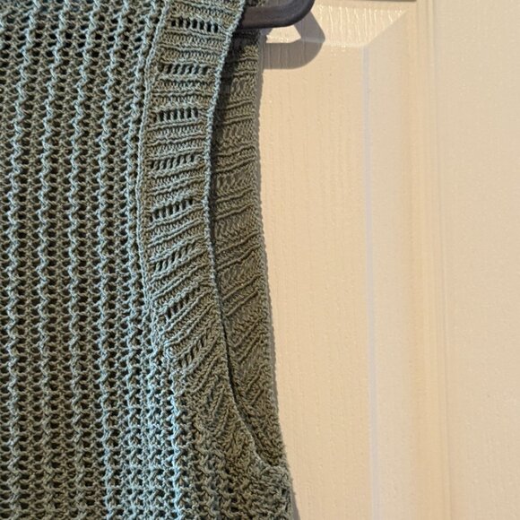 rag & bone | Riley Semisheer Knit Tank | Sage Green | Size: M - Picture 9 of 10
